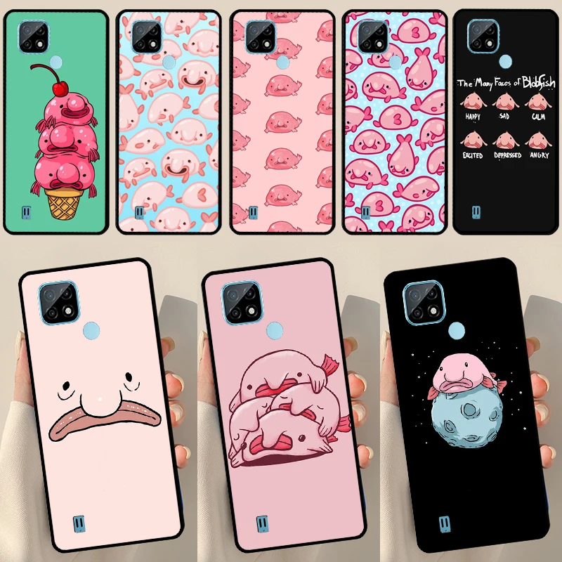 Blobfish For OnePlus 10 9 Pro 8T 9R 10R Nord2 Case For Realme 8 Pro 9 GT Neo 3 2 Master 8i 9i Cover