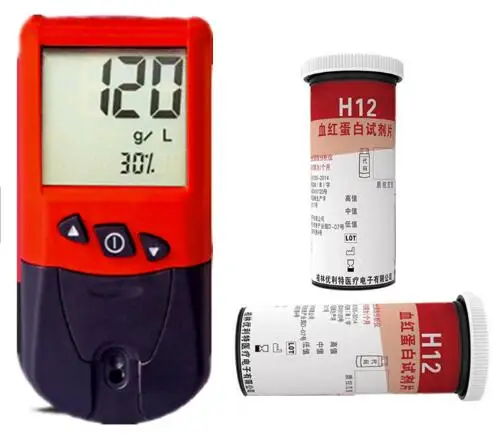 

Clinical Analytical Instruments Hemoglobin HCT Hematocrit Machine Hemoglobin Meter with test strips