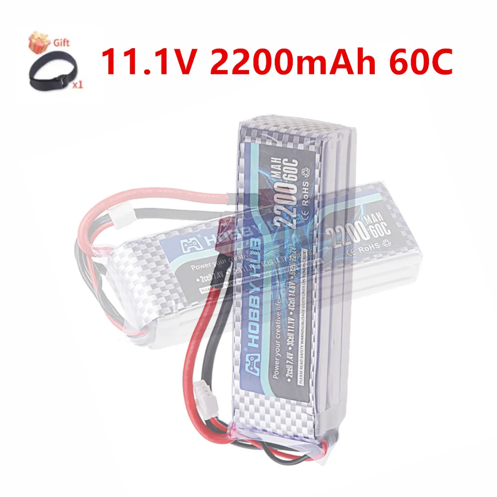 3S Lipo Battery 11.1V 2200mah RC Battery with XT60 Connector 60C For RC Truck Car Drones UAU Airplane DIY Racing