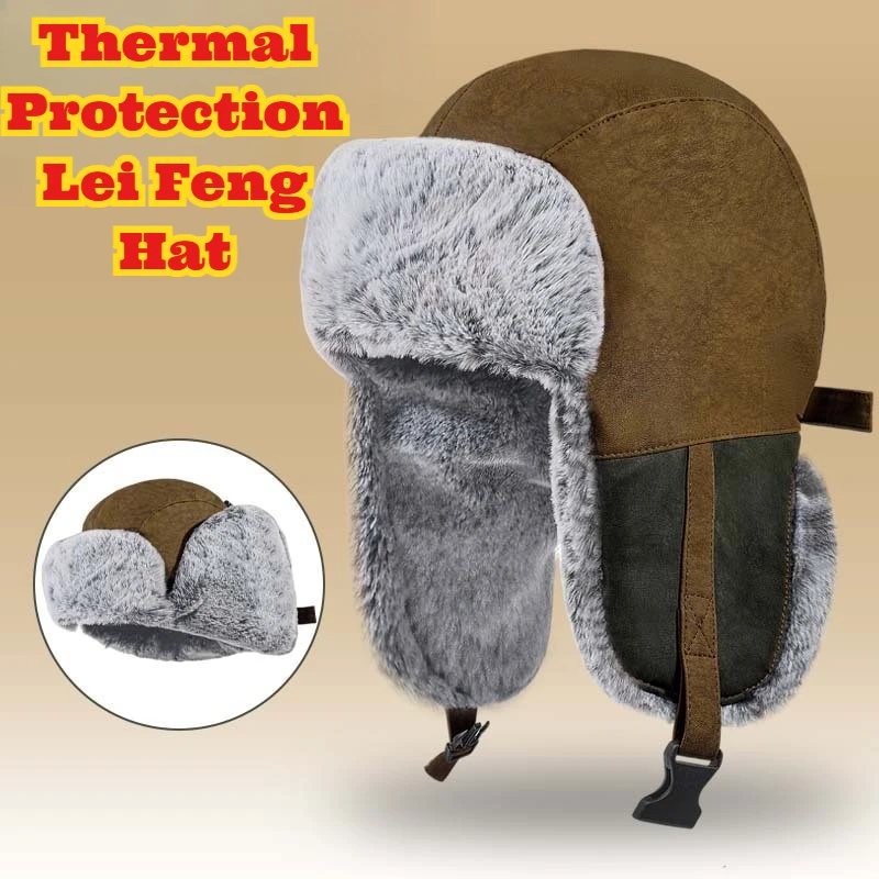 الفاخرة فو الفراء الصياد قبعة المرأة شتاء دافئ الأذن رفرف الحرارية قبعة سميكة الطقس البارد قناع للتزلج السفر في الهواء الطلق الثعلب الطيار Ushanka