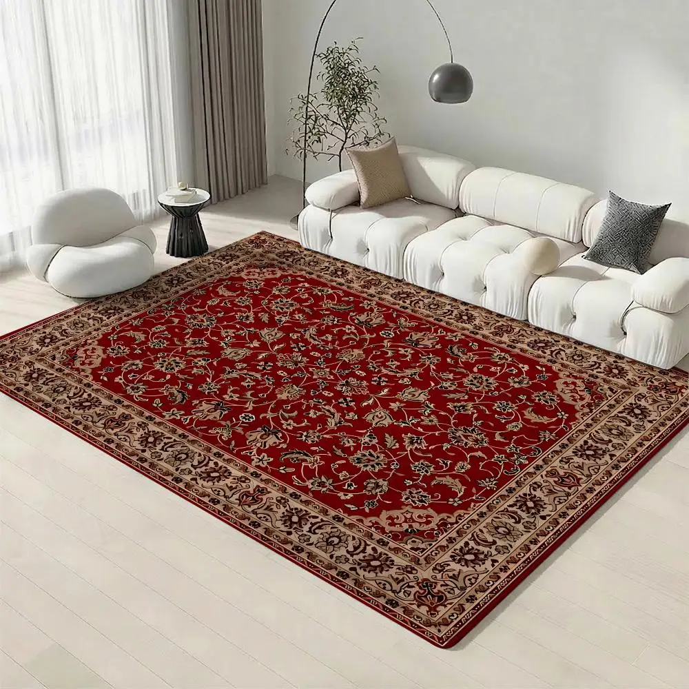 Home Decor P-Persian CarpetS Floor Mat Eco-Friendly Flannel Doormat Non-Slip Odorless Soft Short Plush Indoor Floor Rug