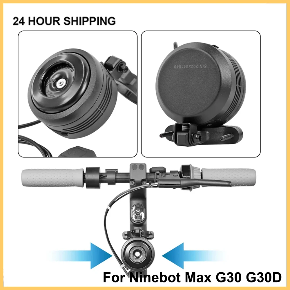 

USB Charge Bicycle Electric Bell 125db for Ninebot Max G30 for XIAOMI E-Scooter Safety Anti-theft Alarm Super Loud 1300mAH