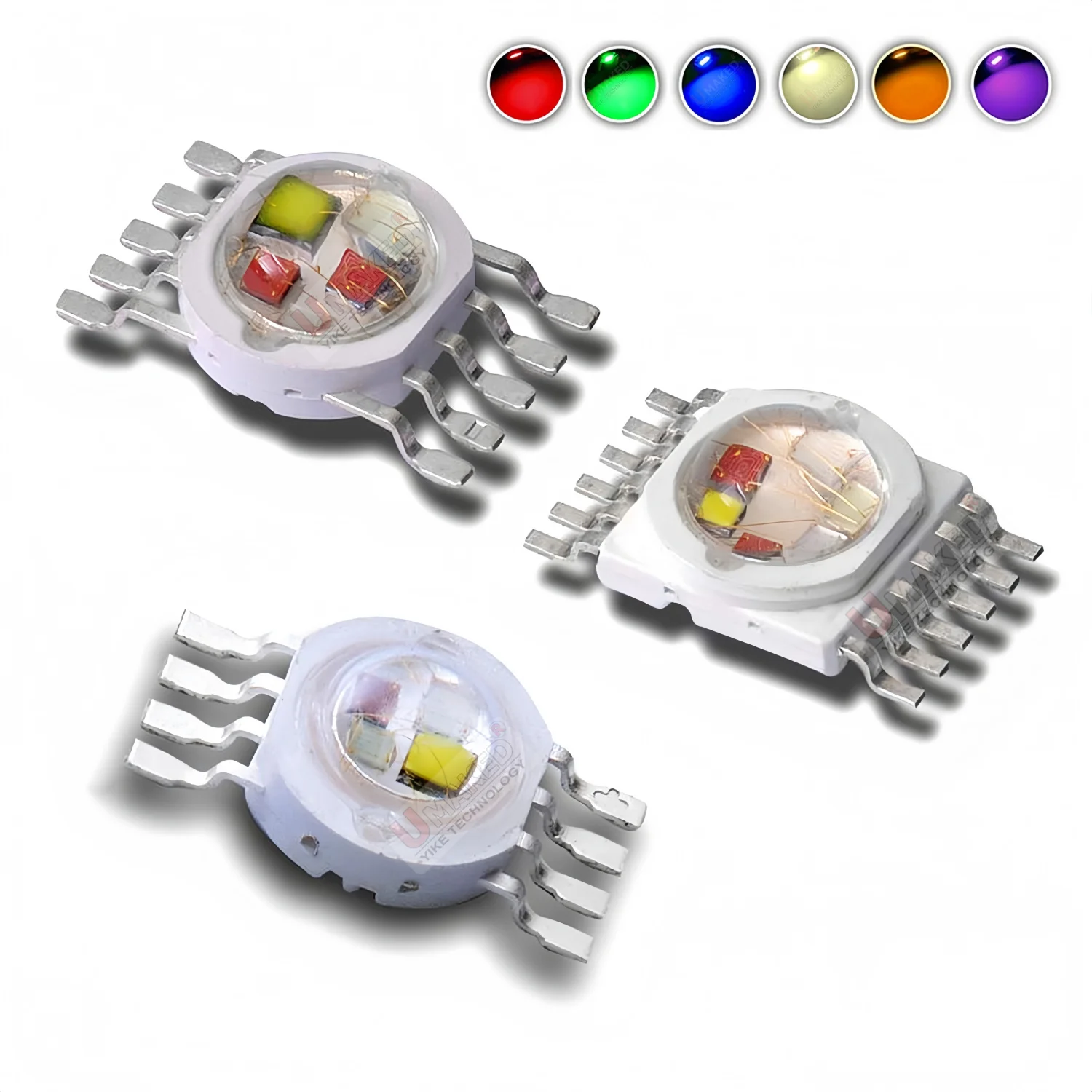 10PCS RGB RGBW RGBWY RGBWYP LED Stage lamp Chip bead 4P 6P 8Pin 10/12Pins high power led chip beads diy for bulb stage light