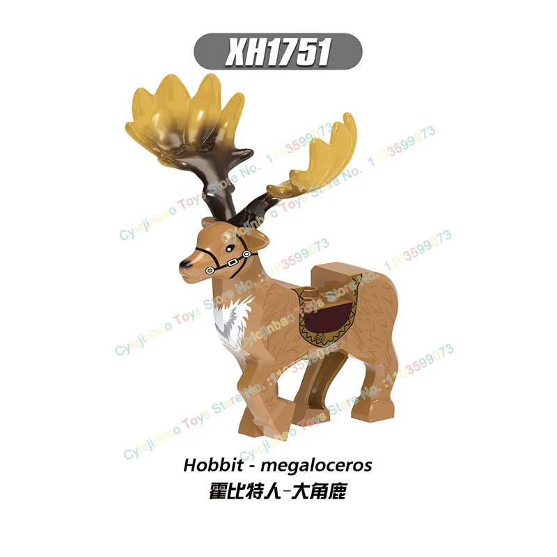 Christmas Building Block Gift Animals Deer Elk Reindeer Figures Brick Xmas Tree Educational Toy Gift Kid Block Model XH1751