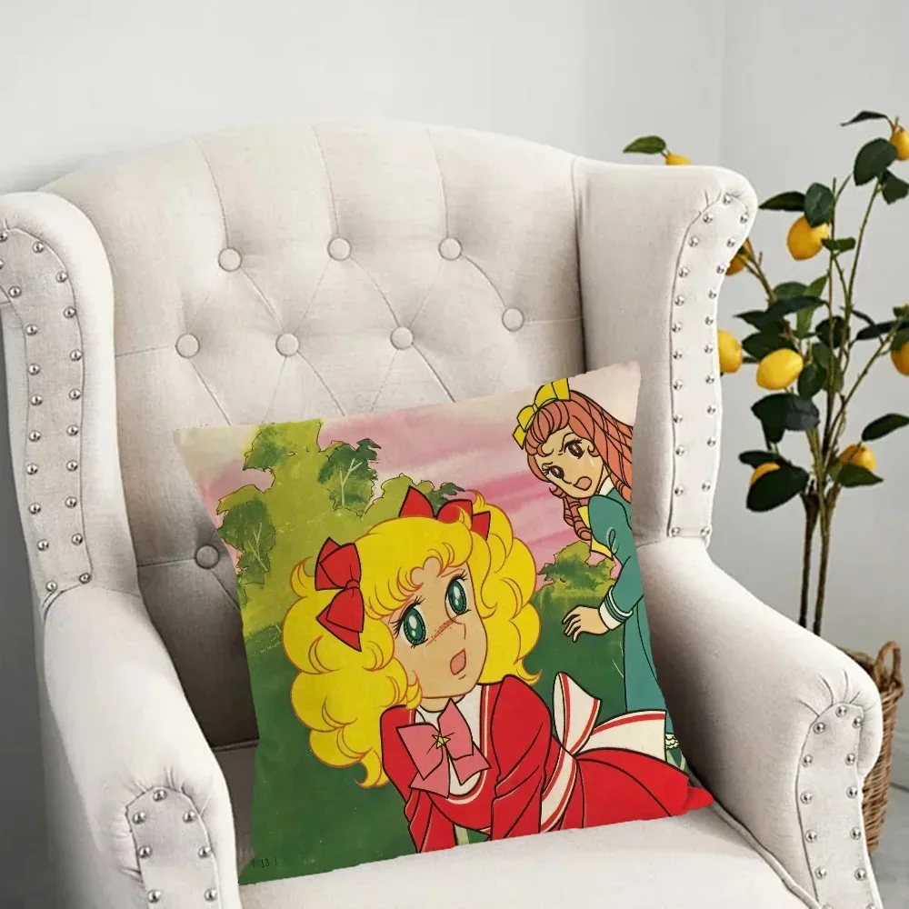 Candy Candy Anime Cannaabis Bratz The Corpse of the Bride Decorative Pillows for Sofa 45 × 45 Cushion Cover Pillow Easter Goods