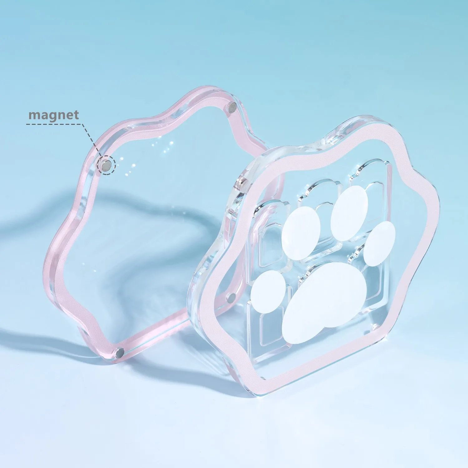 Switch Card Box Transparent Acrylic Cat Claw Magnetic NS Game Card Cassette Storage Box Large Capacity Peripheral Accessories