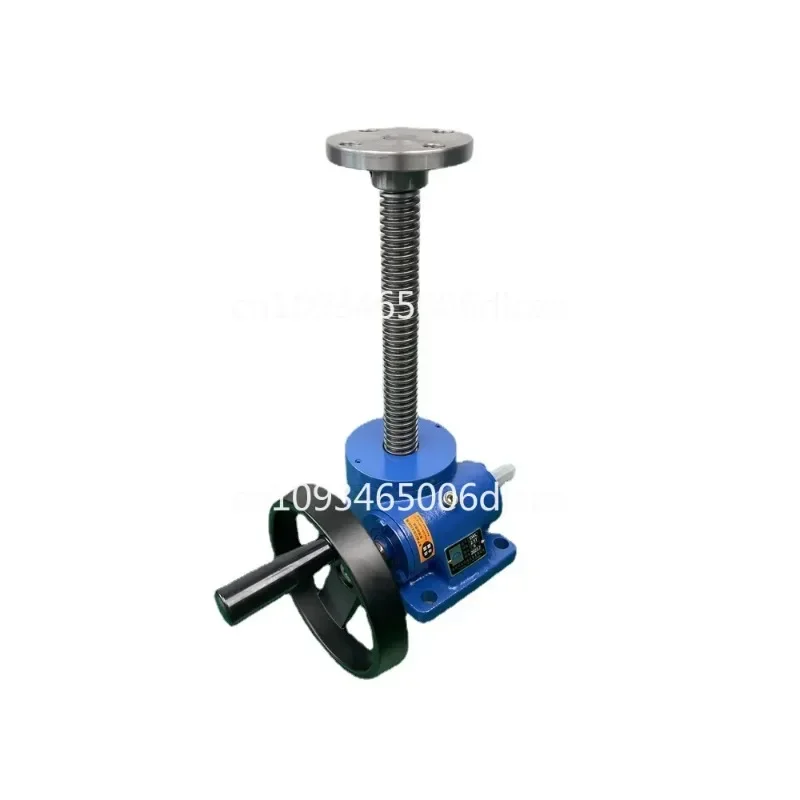 SWL fixed lifting platform electric elevator screw hand cranked spiral small screw elevator linkage worm gear