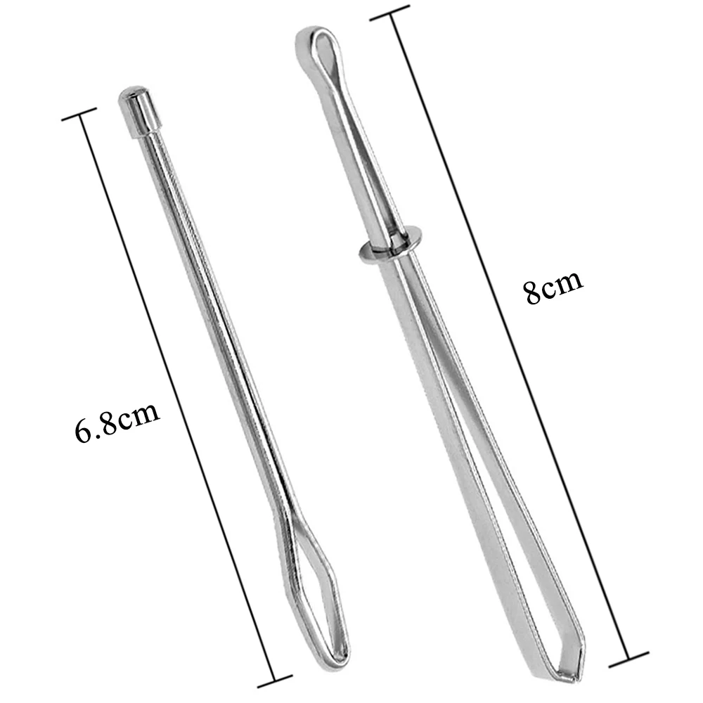 2Pcs/Set Easy Pull Bodkin Drawstring Threader Tweezer Metal Bodkin Ribbon Weaving Tools Knitting Sewing Craft DIY Weaving Tools