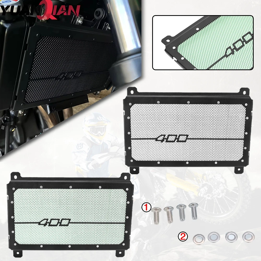 

For Kawasaki Z400 Z 400 NINJA400 NINJA 400 Engine Radiator Grille Guard Cover Protector Radiator Bezel Grille Guard Cover 18-23