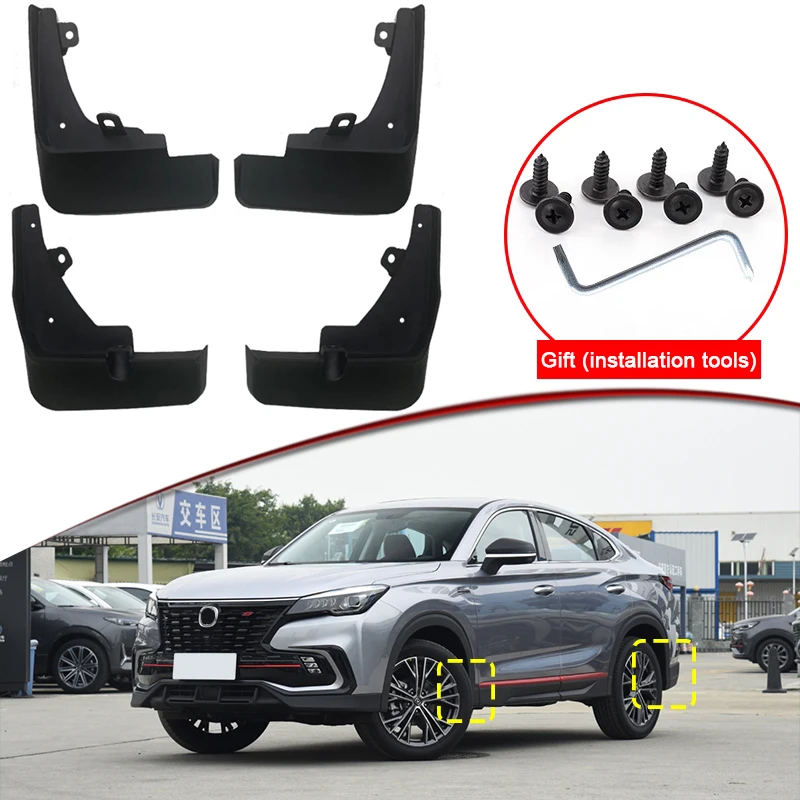 

Car Styling Fit For Changan CS85 2021-2023 ABS Car Mud Flaps Splash Guard Mudguards MudFlaps Front Rear Fender Auto Accessories