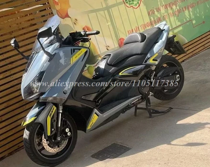 Nuovi kit carene moto ABS adatti per T-max 530 2012 2013 2014 12 13 14 Set carrozzeria grigio nero personalizzato