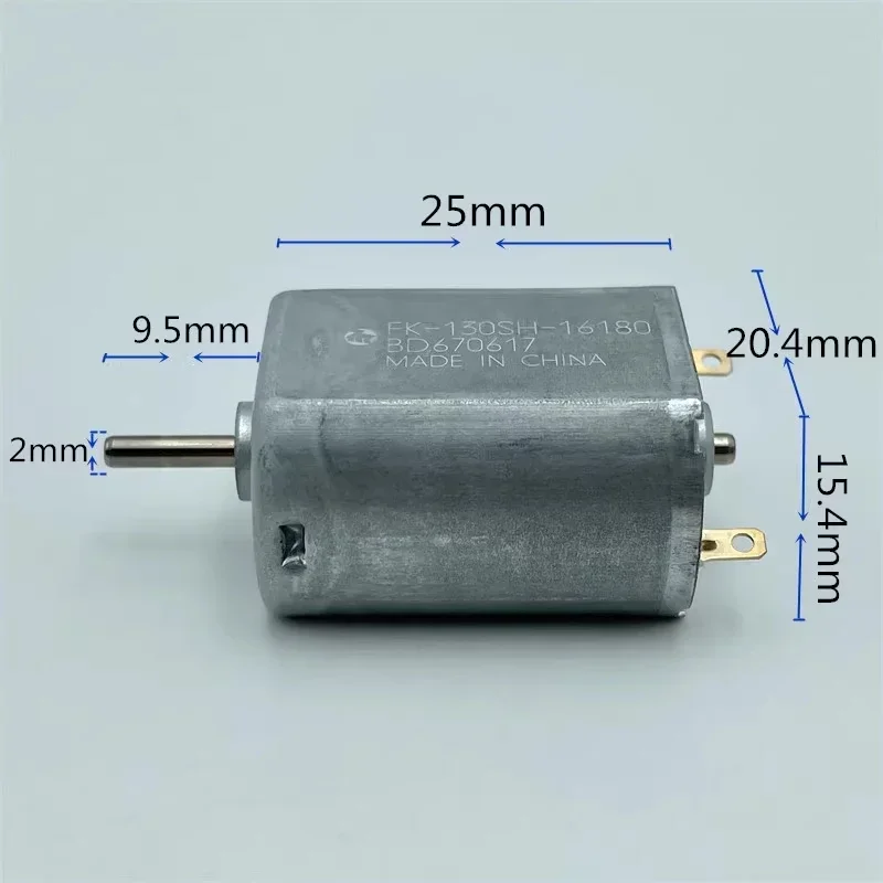 Mabuchi FK-130SH-16180 Mini 130 Motor DC 3V 6V 9V 12V 19500RPM High Speed Micro 20mm Carbon Brush Motor DIY Hobby Toy Model