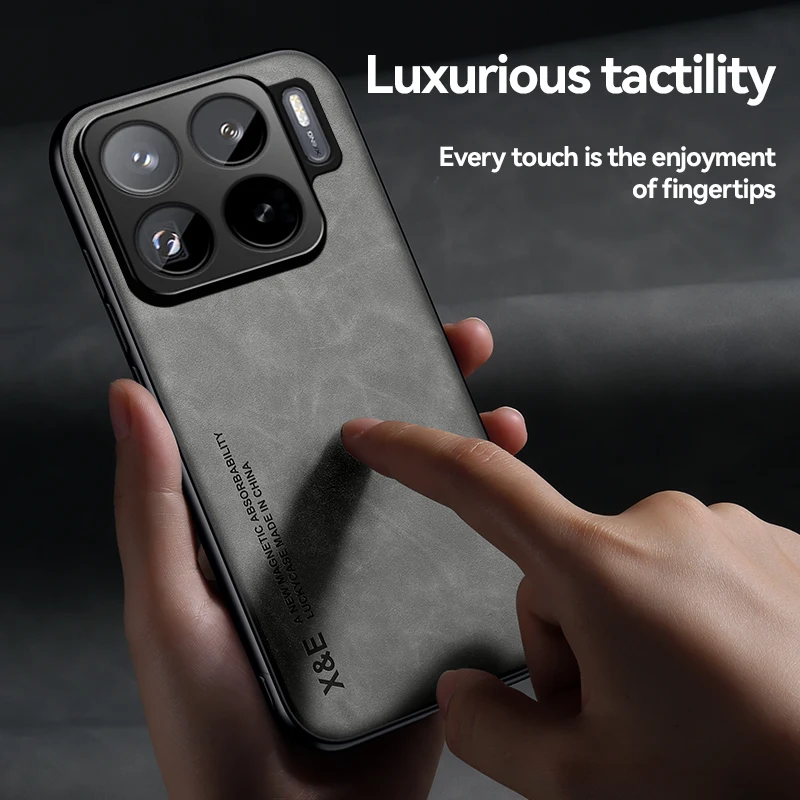 حافظة لهاتف Xiaomi 15S Pro غطاء حماية فاخر مضاد للصدمات حامل سيارة مغناطيسي حماية 15 Ultra 15Pro 14Pro Coque Fundas Capa