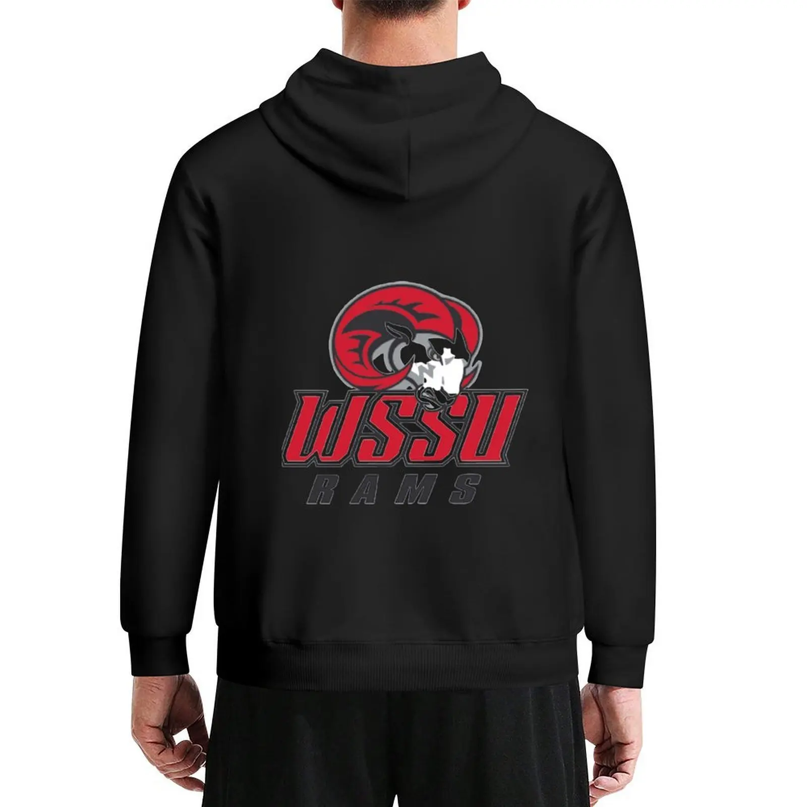 

WSSU Rams Red Hoodie graphic t shirts men mens clothing men clothing winter clothes graphic hoodie