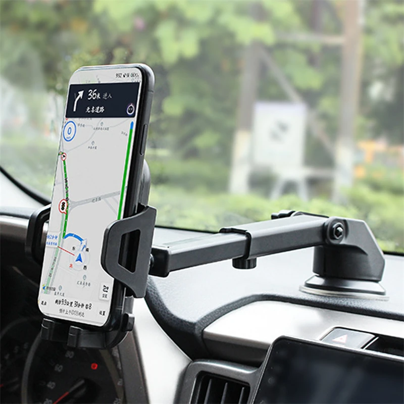 2024 New Universal Sucker Car Phone Holder 360° Windshield Car Dashboard Mobile Cell Support Bracket For Smartphones