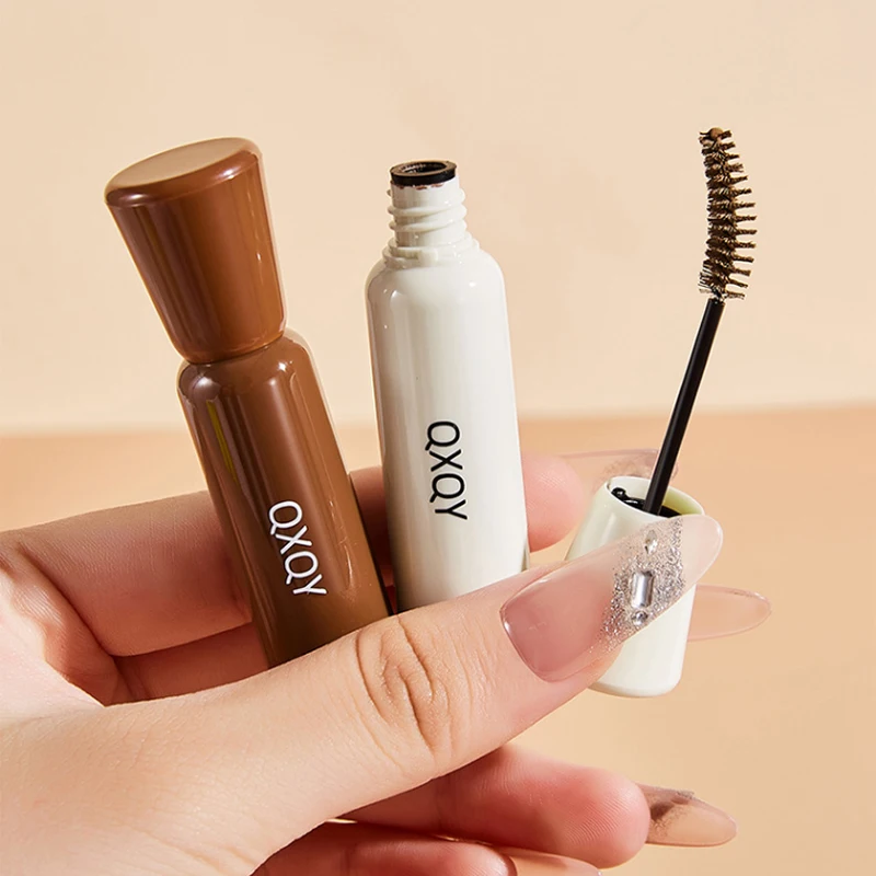 QXQY color waterproof eyebrow cream, shallow eyebrow Korean makeup, three-dimensional wild eyebrow, not easy to stain
