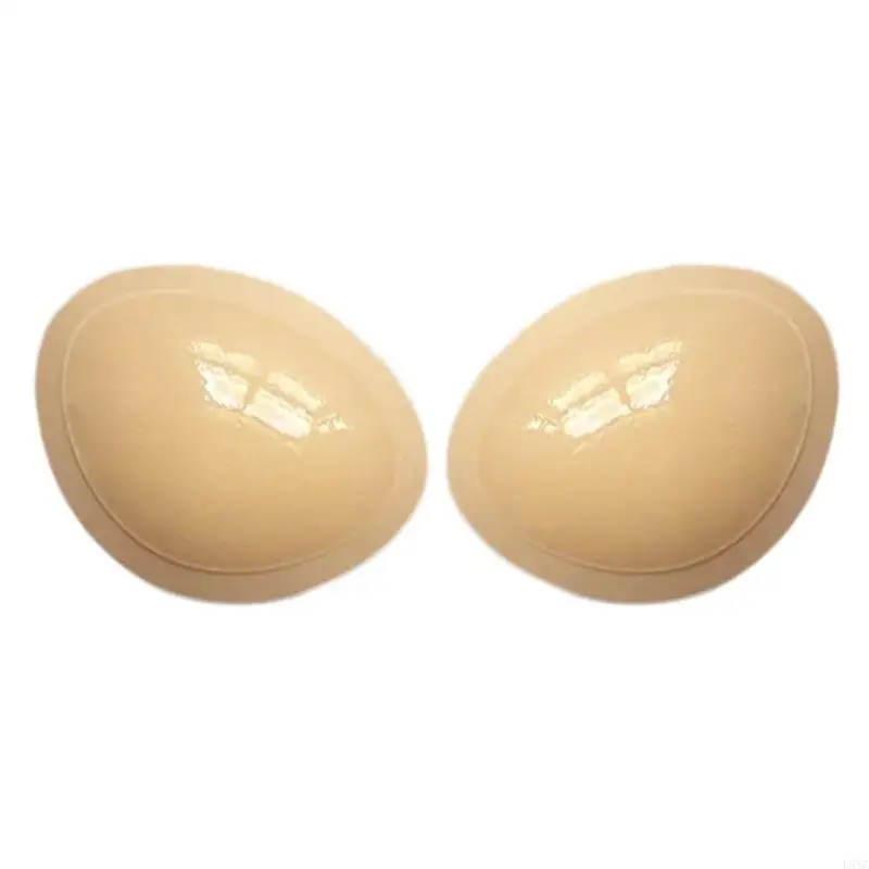 

L5YC Double Sided Silicone Bras Inserts Adhesive Bras Pads Removable Silicone Sticky Breast Enhancer Pads for Women
