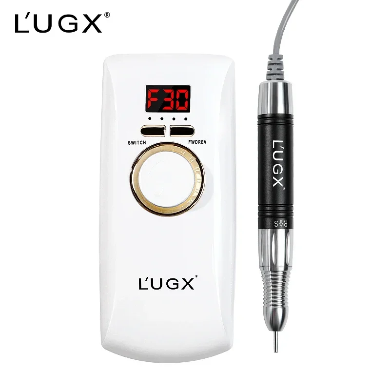 

2025 Hot sales LUGX Wholesale Nails Equipment 30000rpm Acrylic Portable Rechargeable Professional Nail Drill Machine