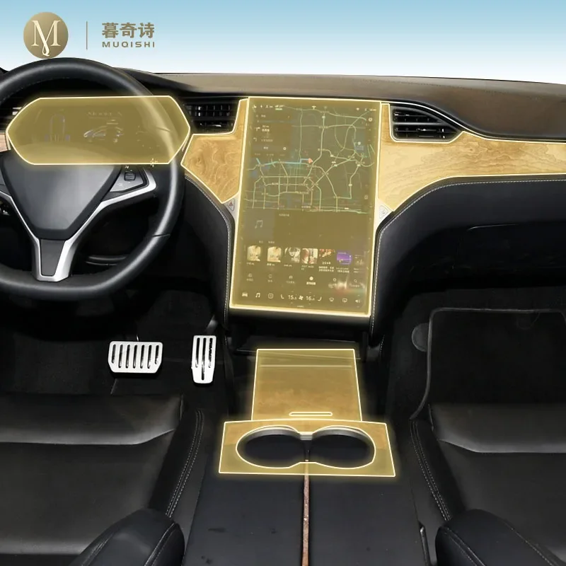 

Для Tesla Model X 2020-2022 Предварительно режущий интерьер автомобиля PPF, защитная пленка для защиты краски, консоль, прозрачная/матовая пленка из ТПУ, ремонт царапин
