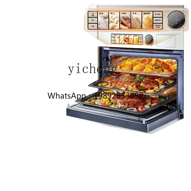 X1  White Moonlight G6 Micro Steaming and Baking All-in-One Machine Embedded Household Oven Steamer