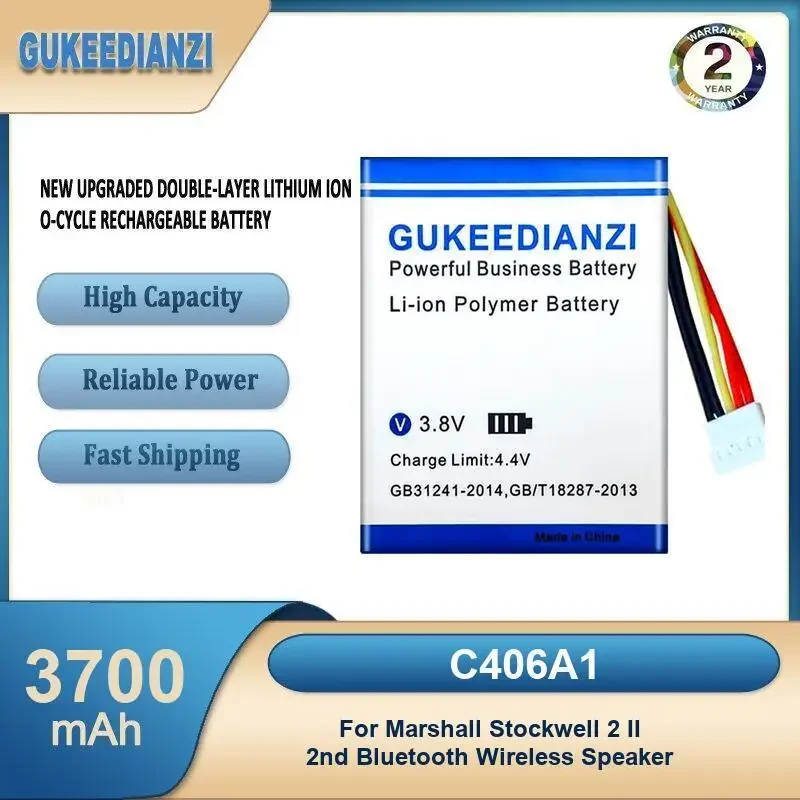 

C406A1 3700 мАч портативный Bluetooth-динамик большой емкости для Marshall Stockwell 2 II 2-й беспроводной динамик Bluetooth