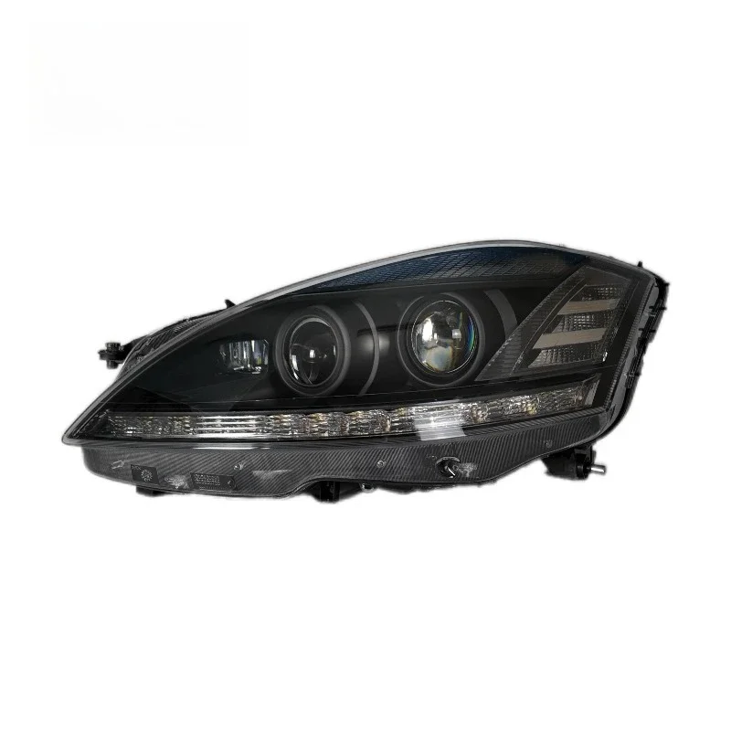 1 Unit Headlamp Hid Version LED Headlight W221 2007-2009 Old Model Upgrade New Look Black Color for  S Class