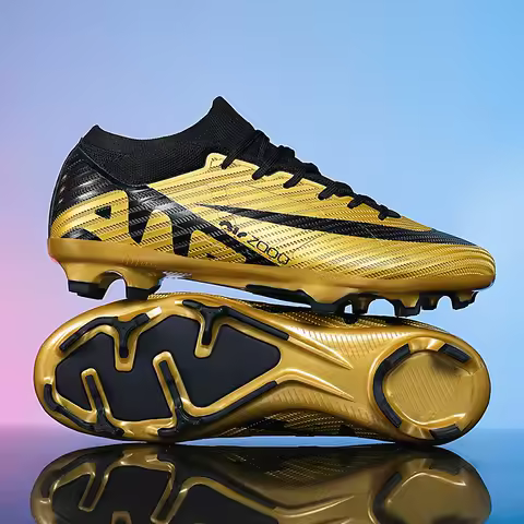 Men Soccer Shoes Field Professional Society Original TF/FG Resistant Outdoor Football Boots High Quality Long Spikes Sneakers