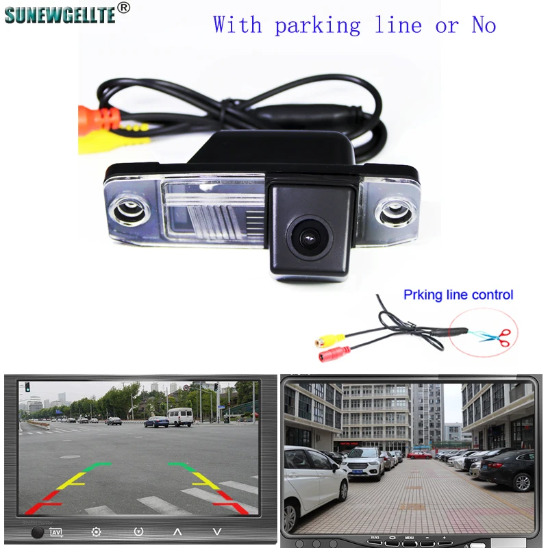 Dynamic Trajectory Line Car Reverse Rear View Camera for Hyundai Elantra Sonata Accent Tucson Kia Sorento Sportage Carens Opirus