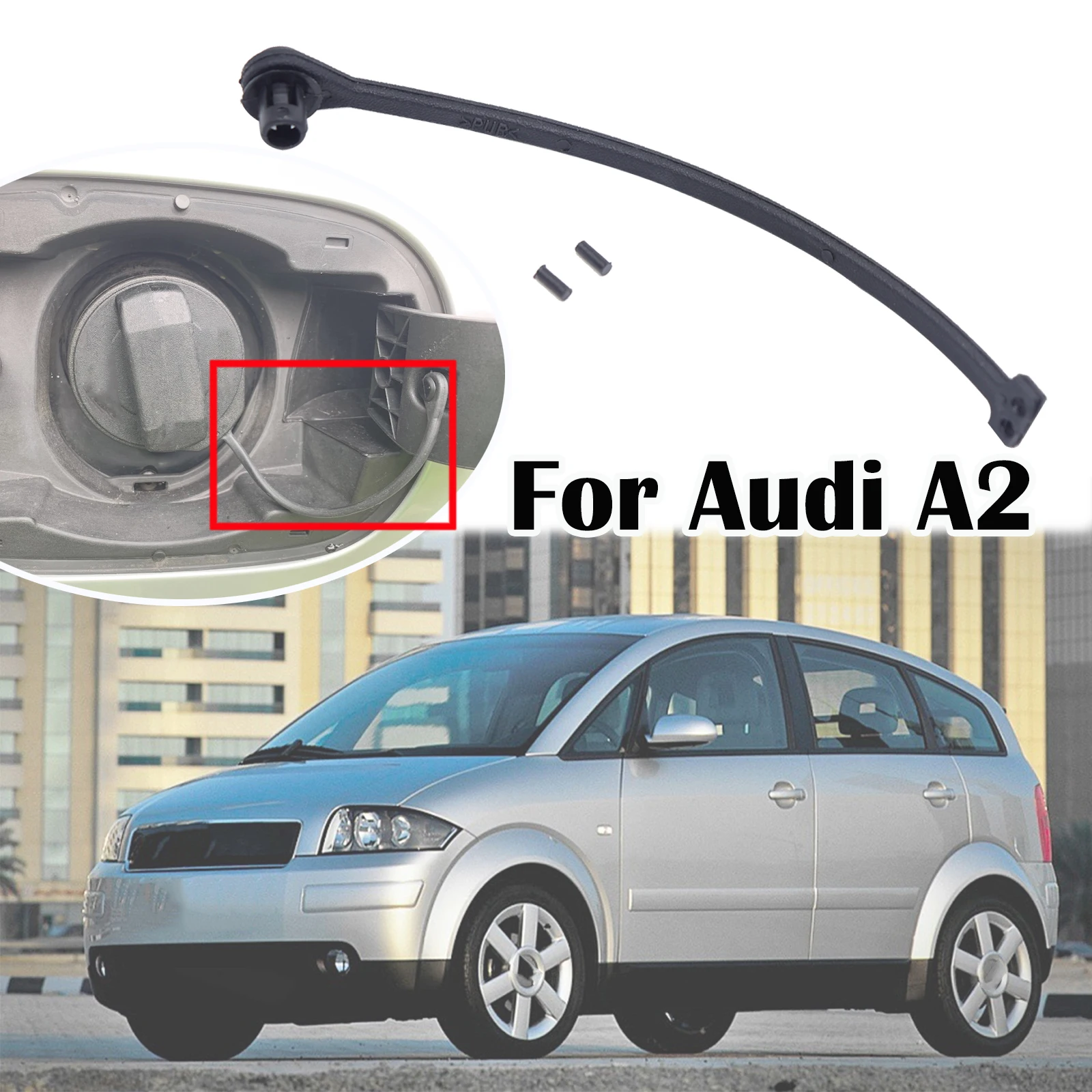 Petrol Diesel Cap Lid For Audi A2 8Z Fuel Oil Tank Inner Cover Plug Gas Filler Support Retaining Strap Cord Rope Tether Loop