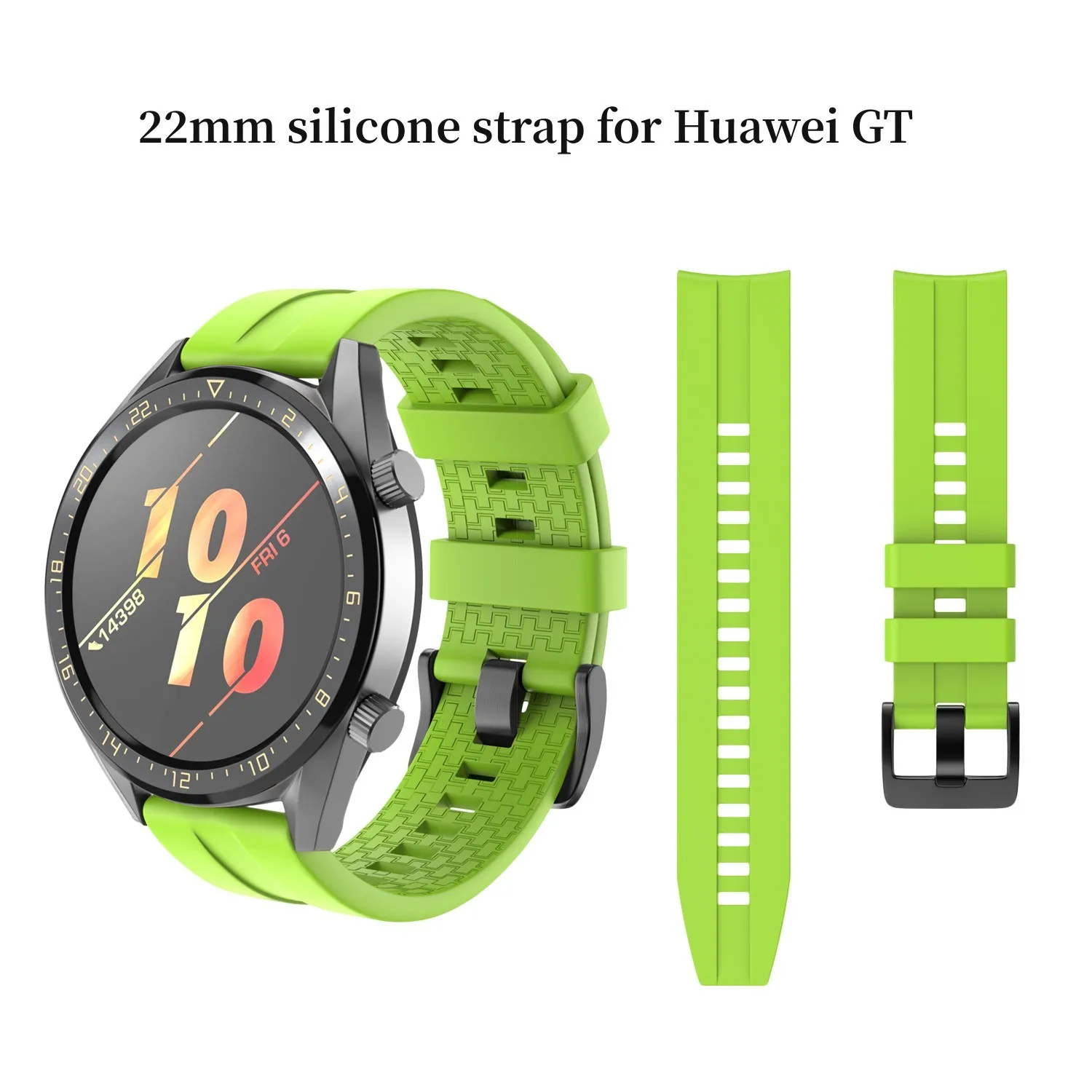 22mm Silicone Strap for Huawei GT/Huawei Watch2 Pro/Samsung Galaxy Watch 46mm/Samsung Gear S3 Bands Smart Watch Bracelet