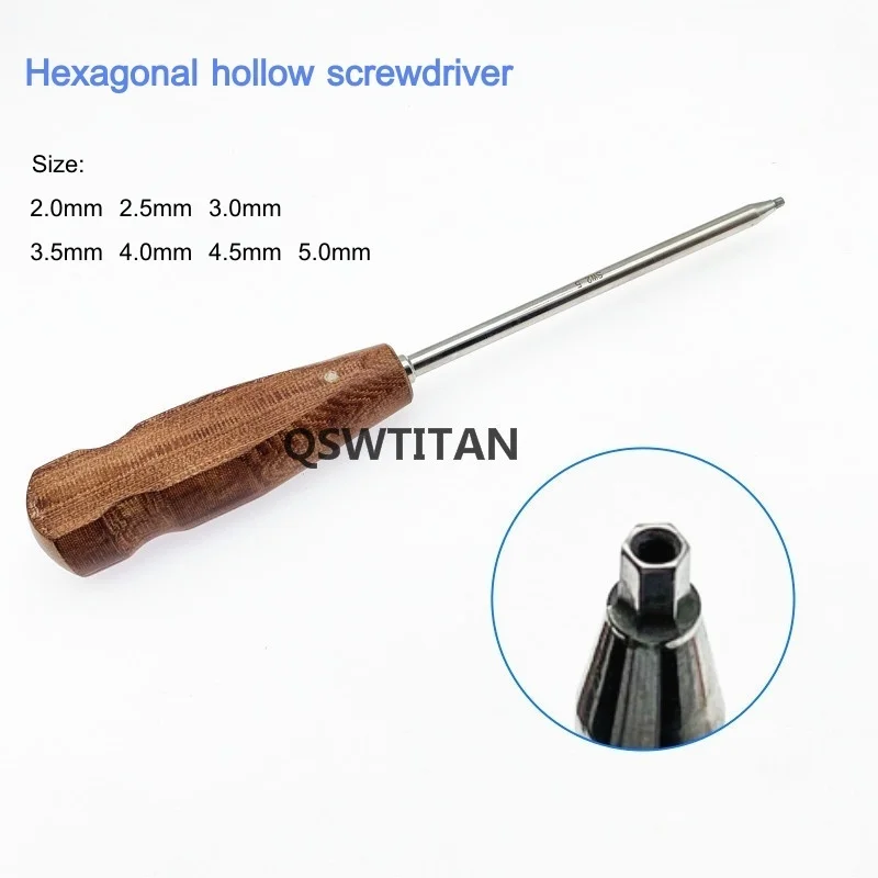 Veterinary Orthopedic Screwdriver Stainless Steel Torx Star Tip Bone Surgical Instrument QSWTITAN