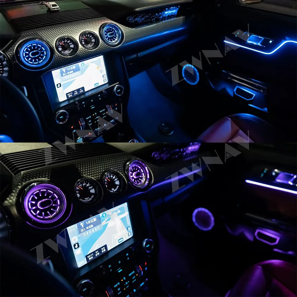 

Автомобильные модифицированные детали для Ford Mustang 2015-2023, окружающее освещение, полный комплект многоцветных исключительно для автомобильных аксессуаров