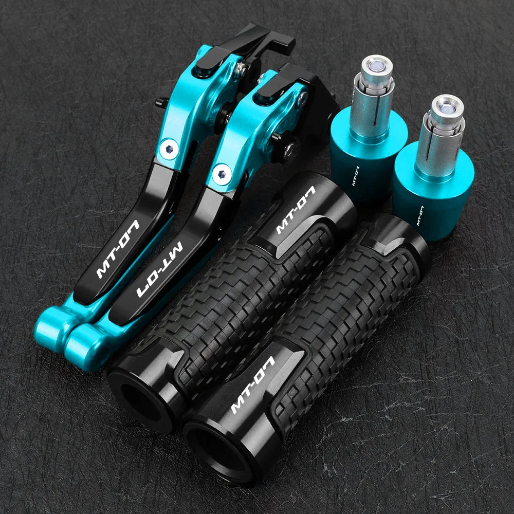 For Yamaha MT-07 MT07 MT 07 Y-AMT 2014 - 2025 2026 Motorcycle Accessories Brake Clutch Levers Handlebars Handle Grips Bar Ends