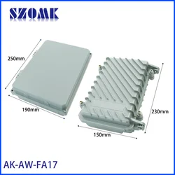 230x150x70mm Su Geçirmez Ip65 Dağıtım Kutusu Döküm Isı Emici Alüminyum Dış Mekan Telekom Elektrik Muhafaza