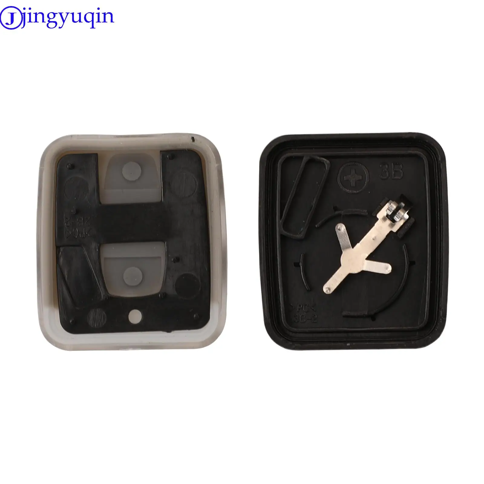 jingyuqin 2/3 Buttons Car Key Case Rubber Pad For Chevrolet Captiva Car Key 3 Buttons Blank Key Casing Cover