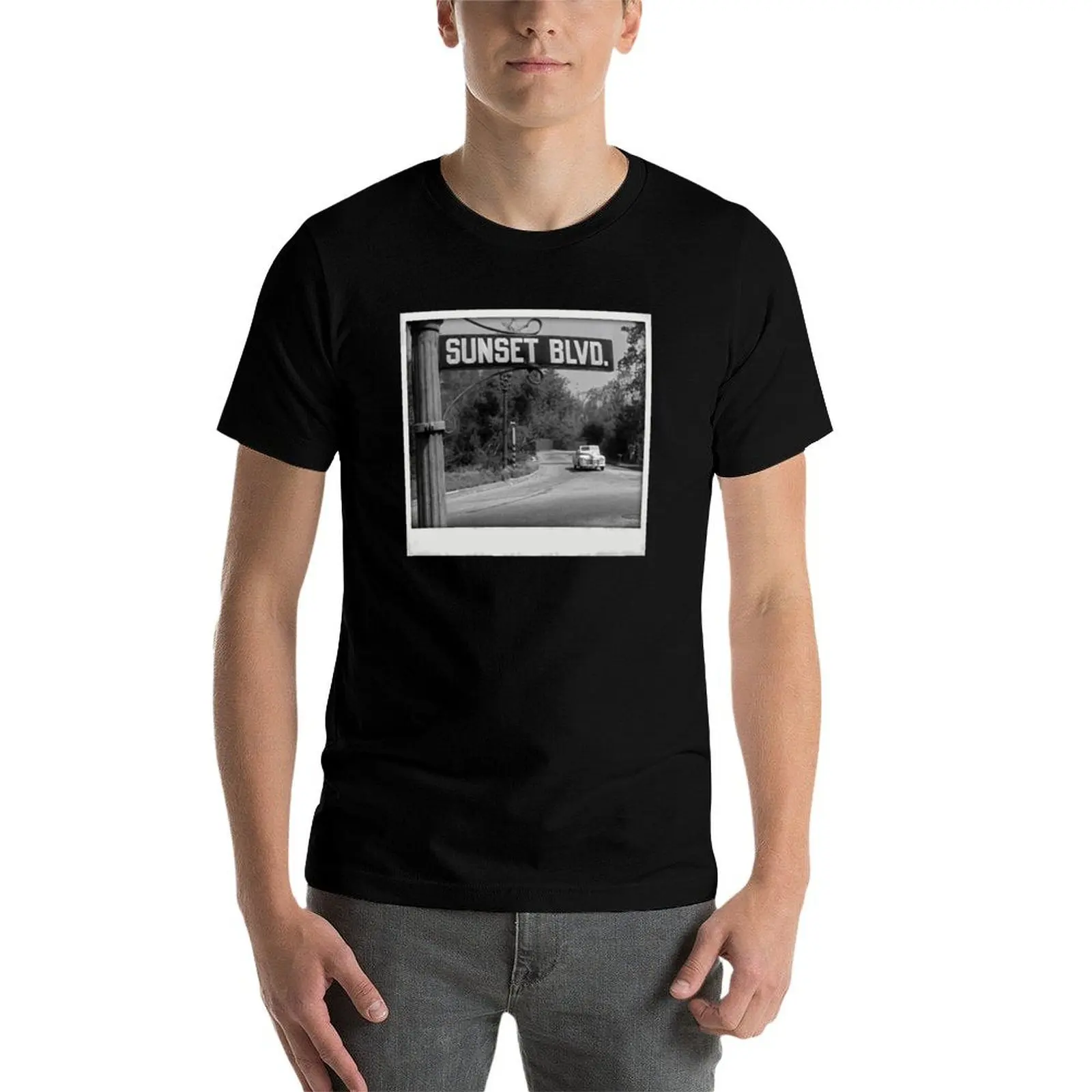 

SUNSET BLVD. T-Shirt t shirt man cotton funny t shirts dark humor cotton tshirt 100% T-Shirt