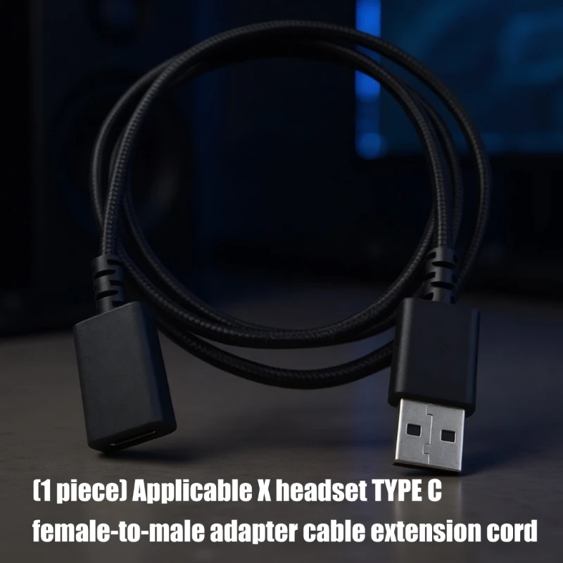  USB C to USB Transmitter Adapter Cable for X Wireless Gaming Headsets 1meter