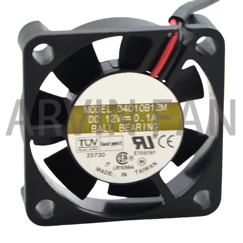 D4010B12M 12V 0.1A 4010 4CM 4 cm Humidifier Cooling Fan Two Cables