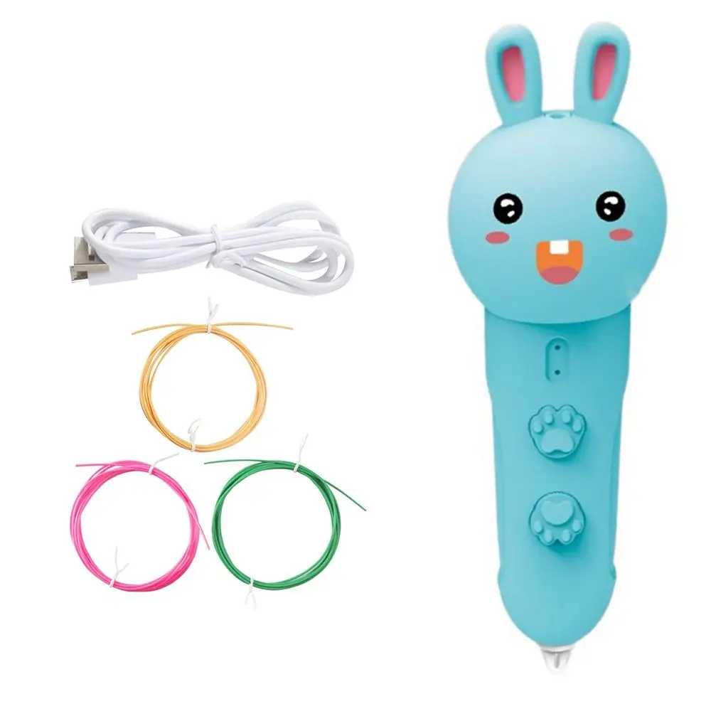 Graffiti Doodle Bee Rabbit Animal Shape 3D Drawing Print Pen DIY Draw Toys 3D Printing Pencils Art Craft Printer