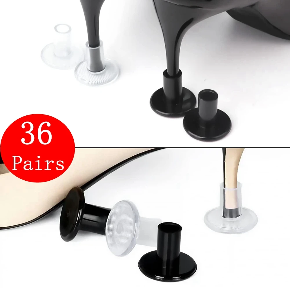 

36 Pairs Heel Protectors for Outdoor Wedding Party Heel Cap Covers Protecting Heels from Grass Gravel Bricks Cracks Heel Stopper