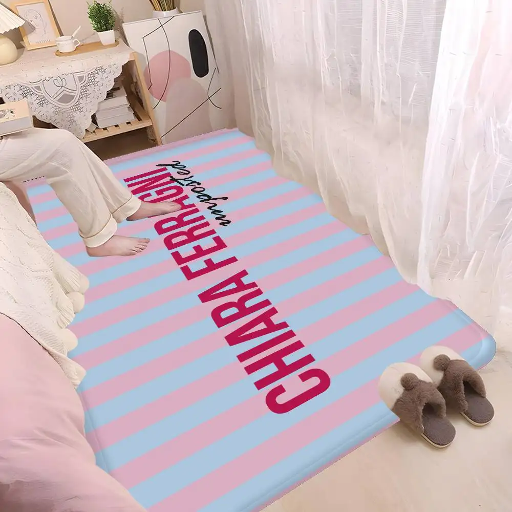 Fashion C-CHIARA F-FERRAGNI Floor Mat Cheaper Anti-slip Modern Living Room Balcony Printed Bedside Mats