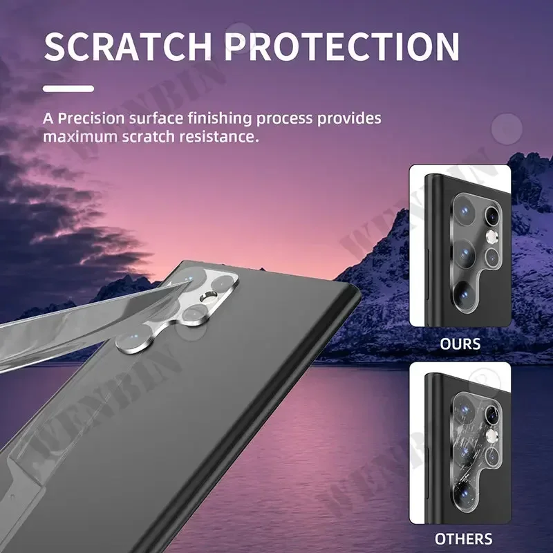 Protecteur d\'objectif d\'appareil photo en verre pour Samsung, film de protection d\'objectif pour Samsung S24 Ultra Plus, S23, S22, S21, FE, A15,