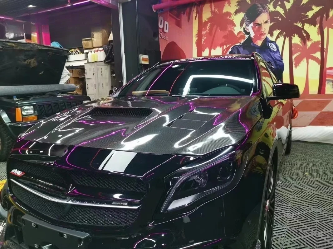 طقم ألياف الكربون عالي الجودة لمجموعة هيكل GLA45 #2