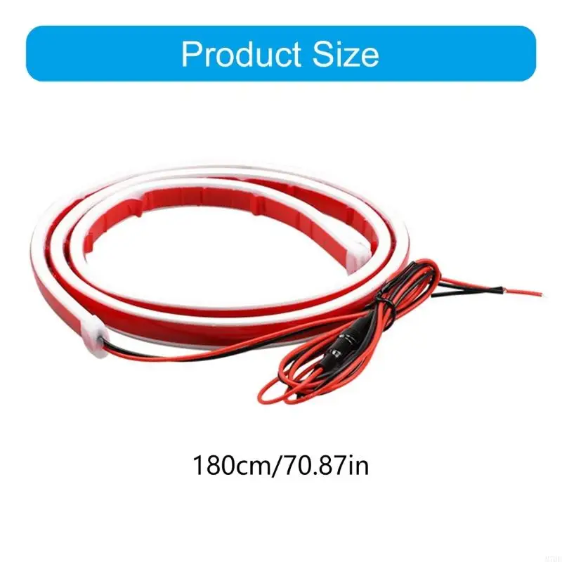 M76E Motorhauben-Akzentbeleuchtung, 71 Zoll flexible dynamische LED-Lampe für 12-V-Fahrzeuge – Detail 6