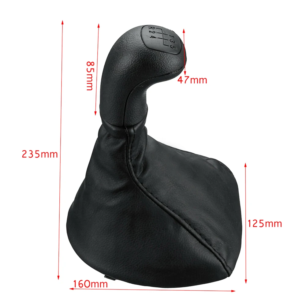 5 Speed Car Gear Shift Knob Gaiter Boot FOR Mercedes-Benz VITO W638 1996-2000  Black Shift Gear Knobs Leather Boot