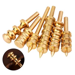 Leather Burnisher Pointed or Flat Tip Leather Edge Tools Leather Craft for Leather Slicker Burnishing Brass Burnish Tools