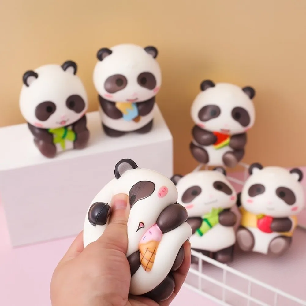 New Slow Rising Panda Stress Relief Toy Kawaii Anxiety Relief Fidget Toy Soft Squeeze Panda Toy for Home Decompression