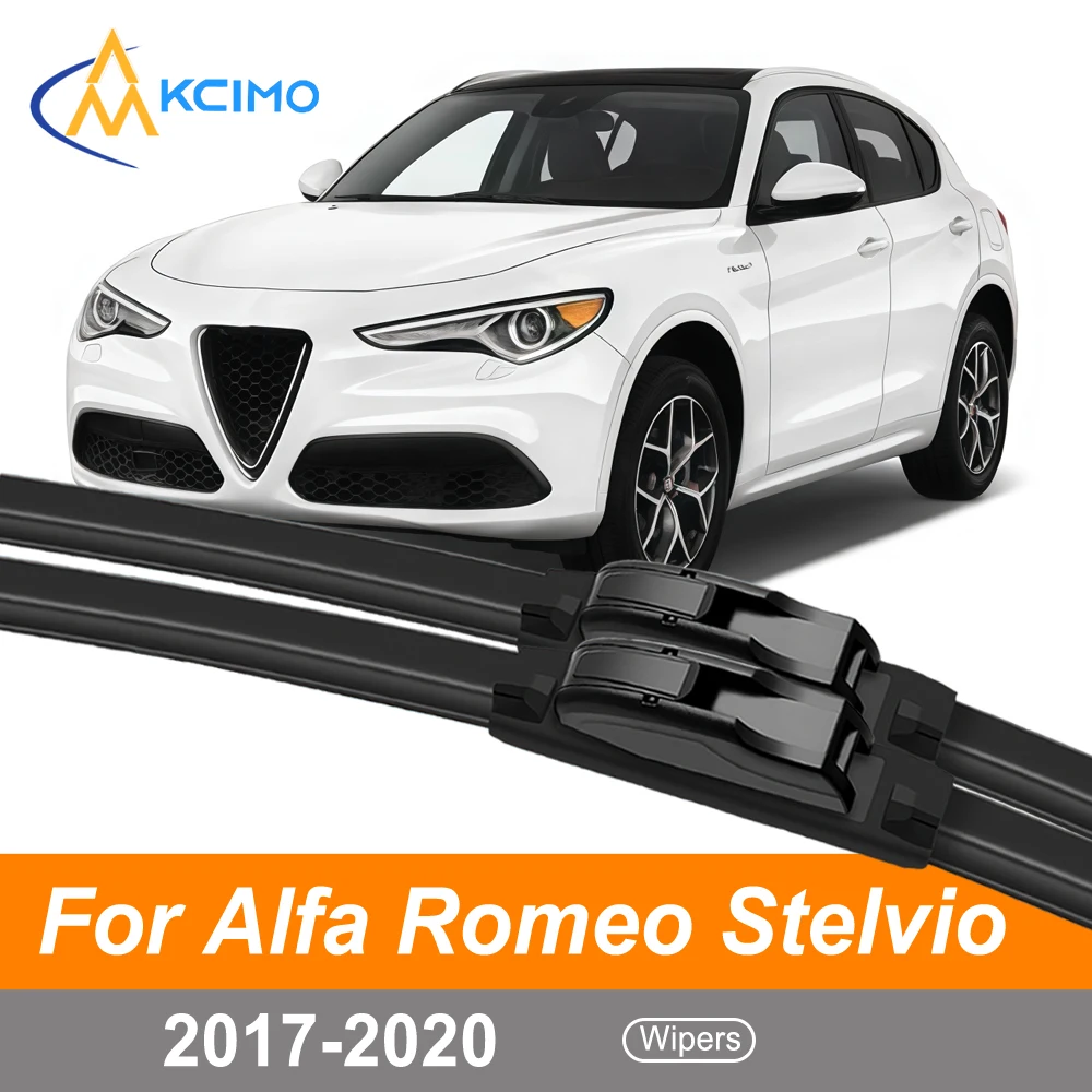 

2PCS Windscreen Wiper Blades For Alfa Romeo Stelvio 949 2017-2020 Front Windshield Wiper Set Easy Clip-on Installation