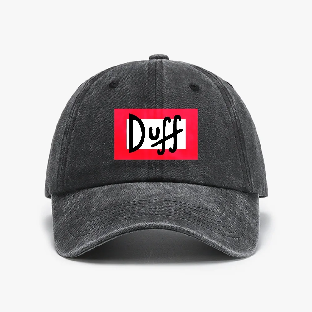 

Duff Beer Casual Baseball Cap Running Hippie Distressed Hat Summer Sunscreen Unisex-Teens y2k Cool Washed denim hats