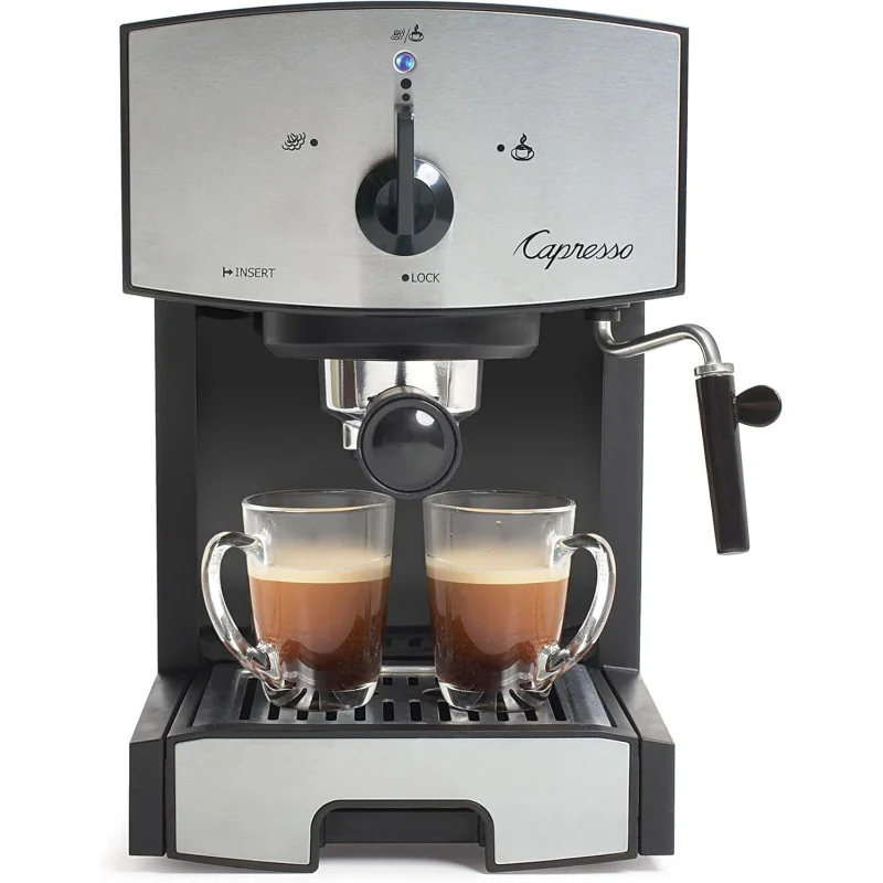 

(UUX)117.05 Steel Pump Espresso and Cappuccino Machine EC50, Black/Stainless UQ
